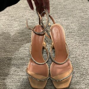 Amina Muaddi Gilda Embellished Sandal